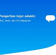 Apa Arti Jujur Adalah